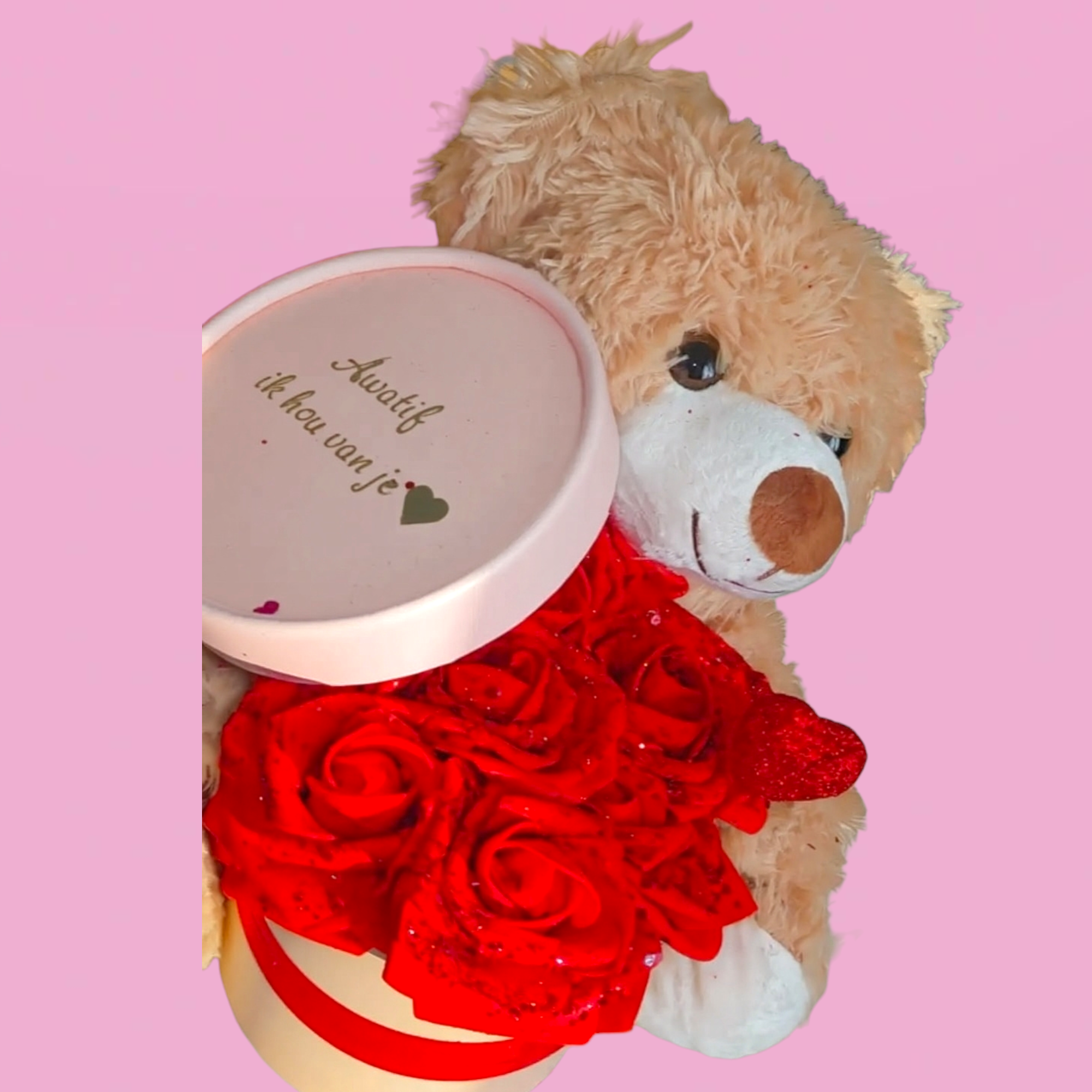 Ourson roses box